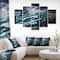 Designart - Pirate Ship Under Stormy Cloud - Sea & Shore Painting Print on Wrapped Canvas